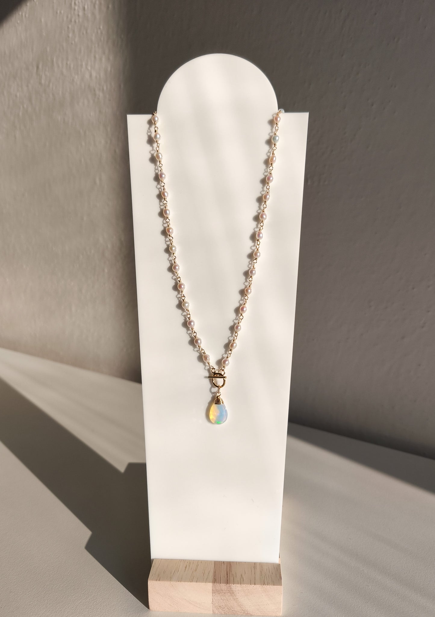 Perlenkette mit Opal