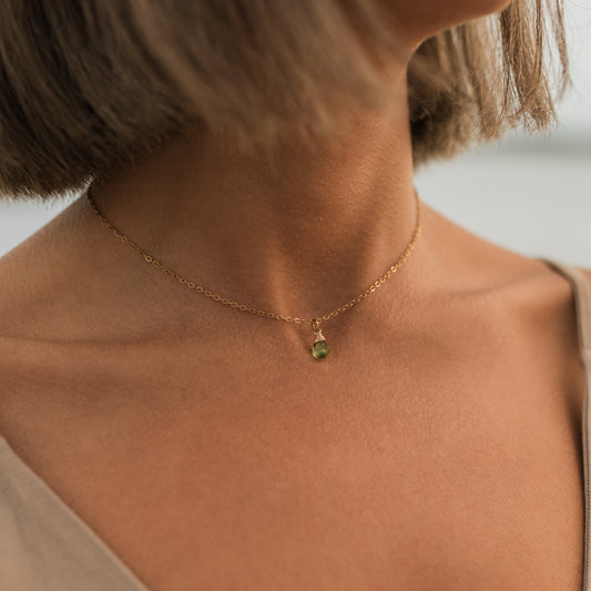 Peridot necklace