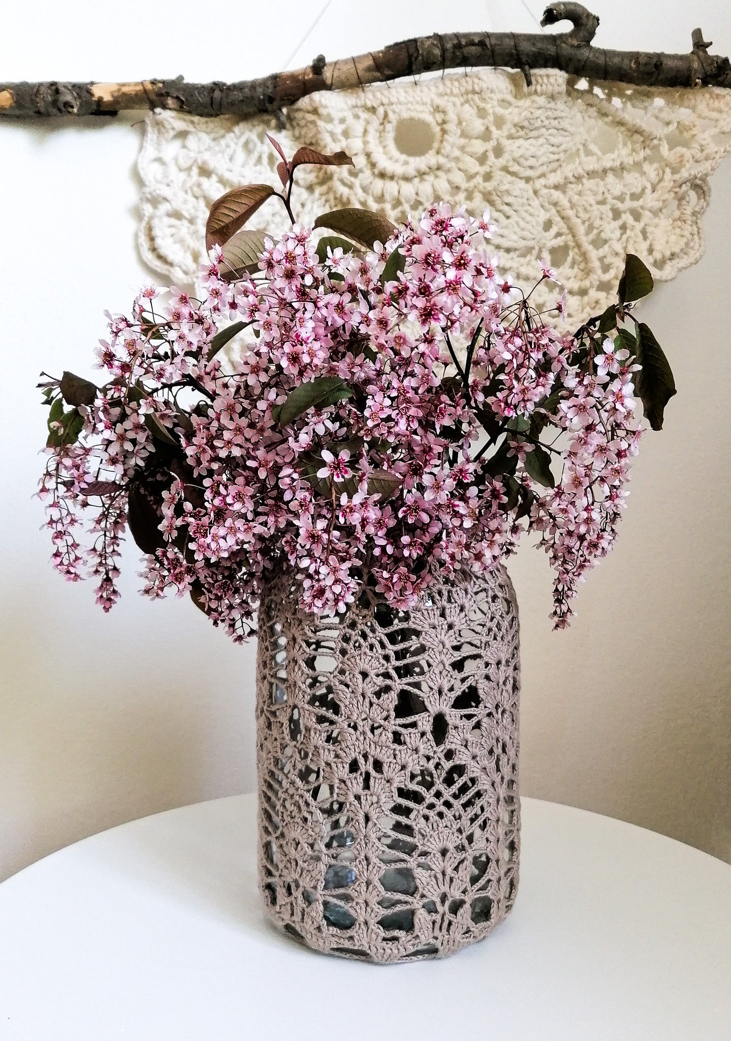 Giant lacy lantern or vase