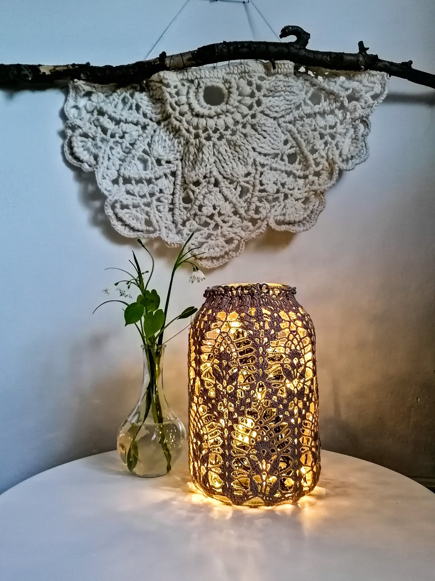 Giant lacy lantern or vase