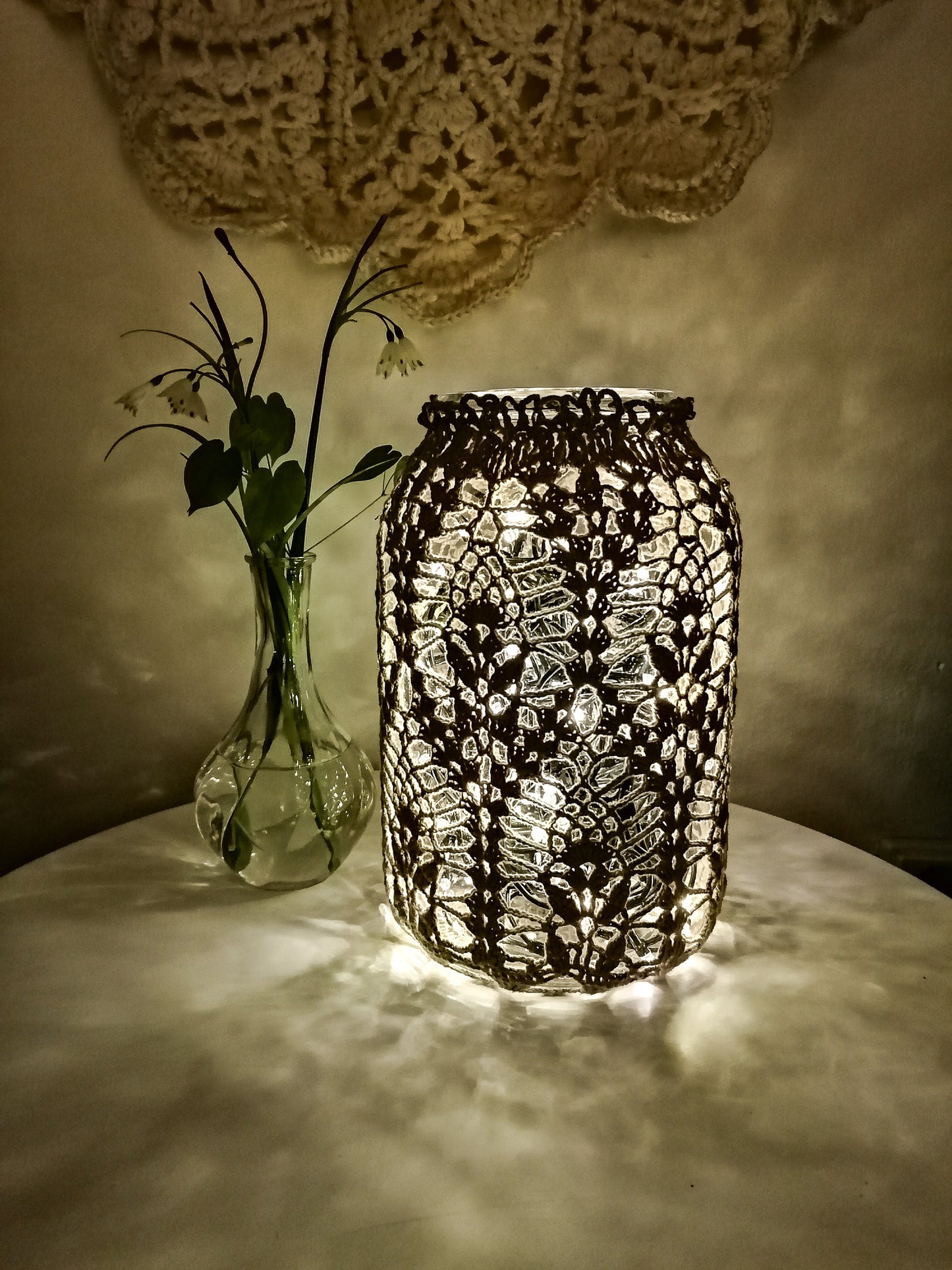 Giant lacy lantern or vase