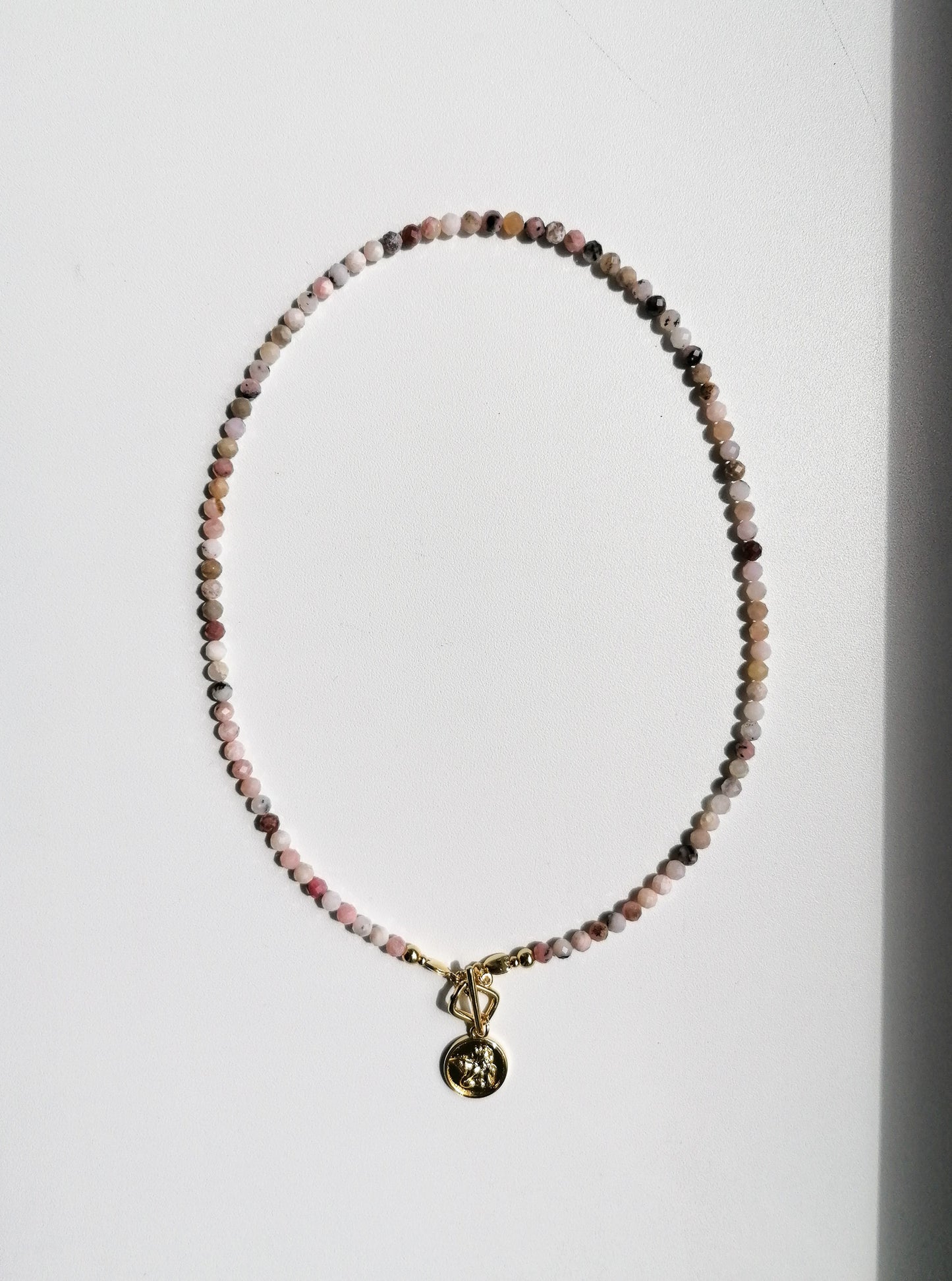 Guardian necklace - pink opal