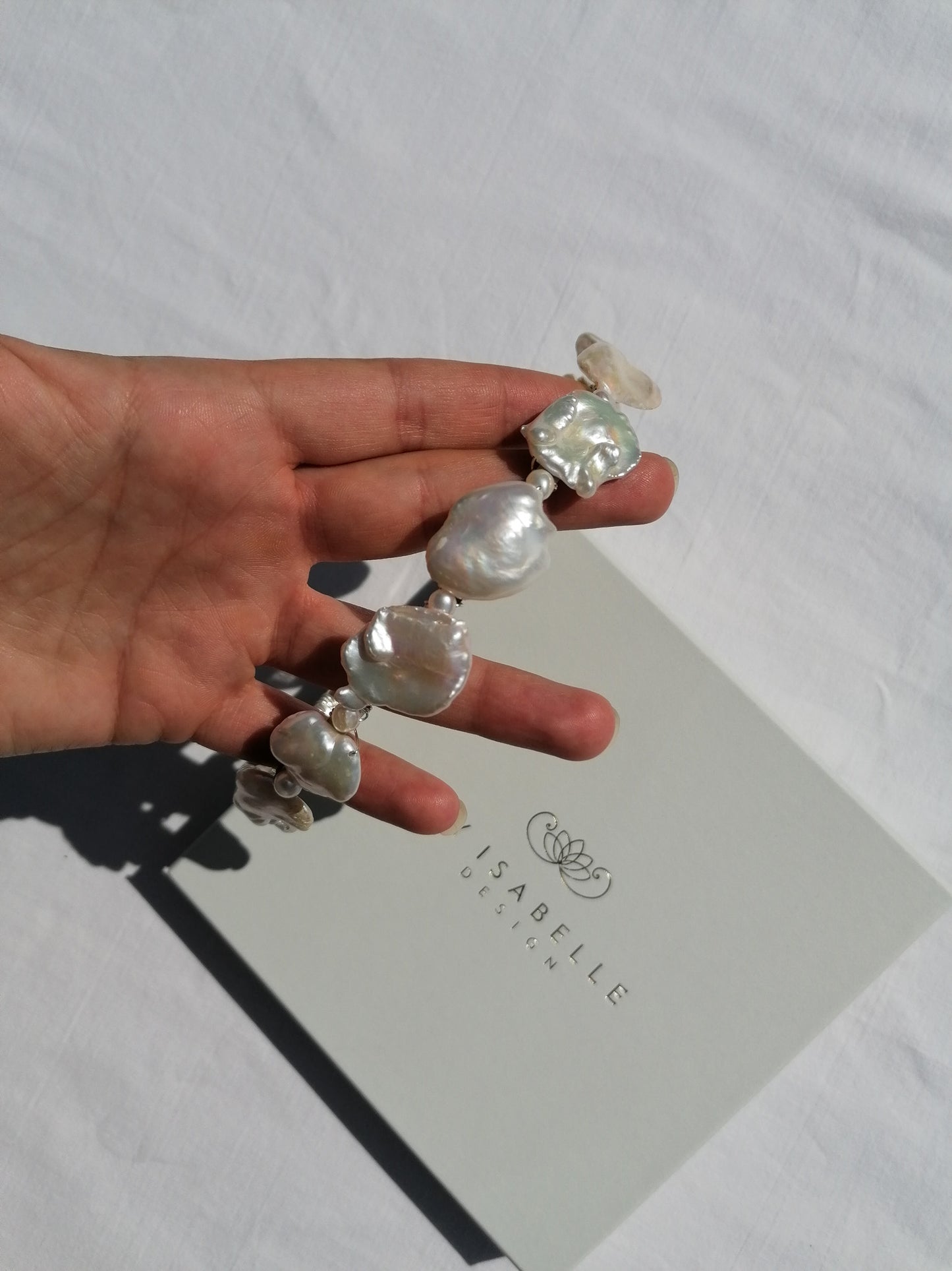Keshi pearl headband
