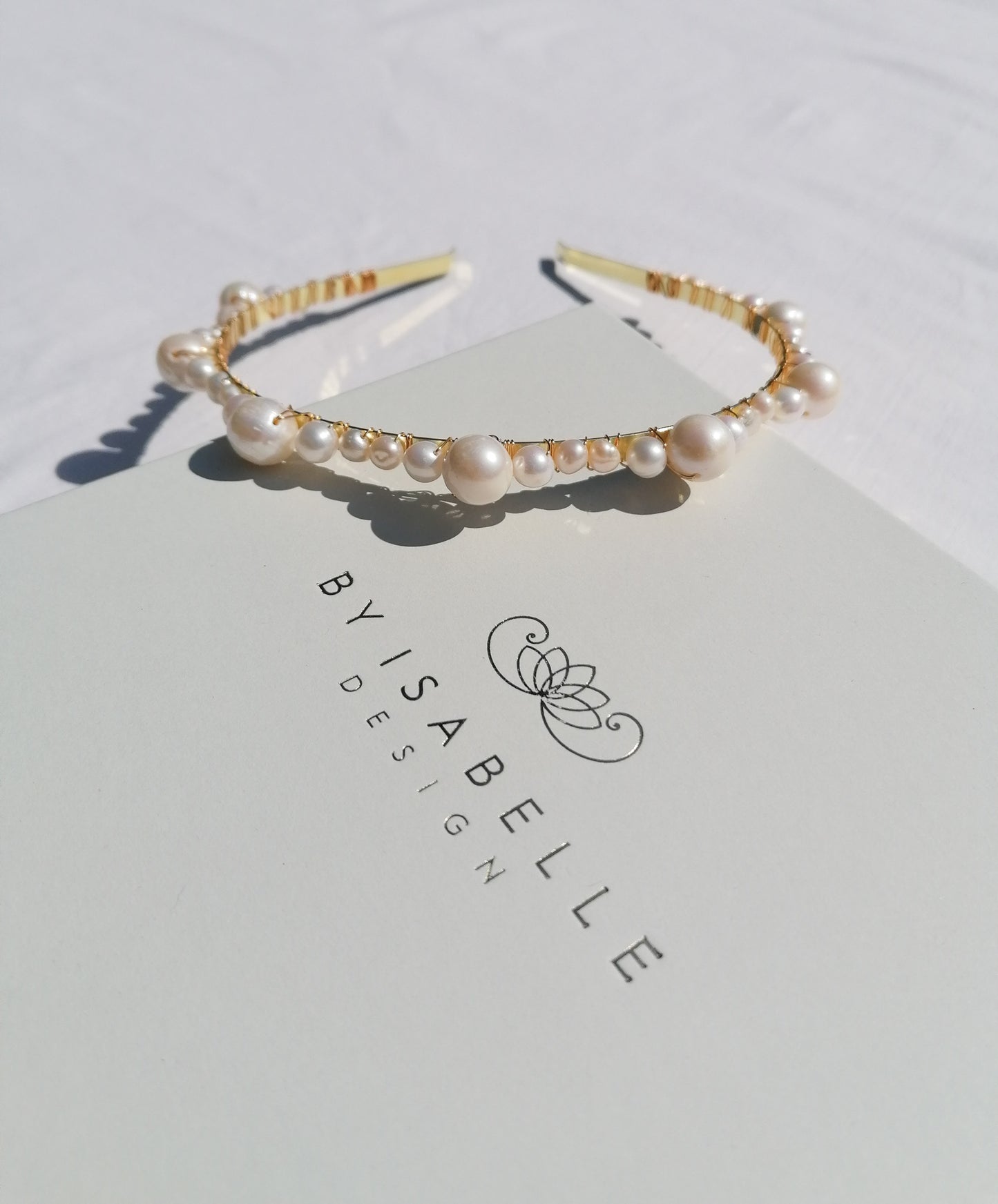 Freshwater pearl tiara