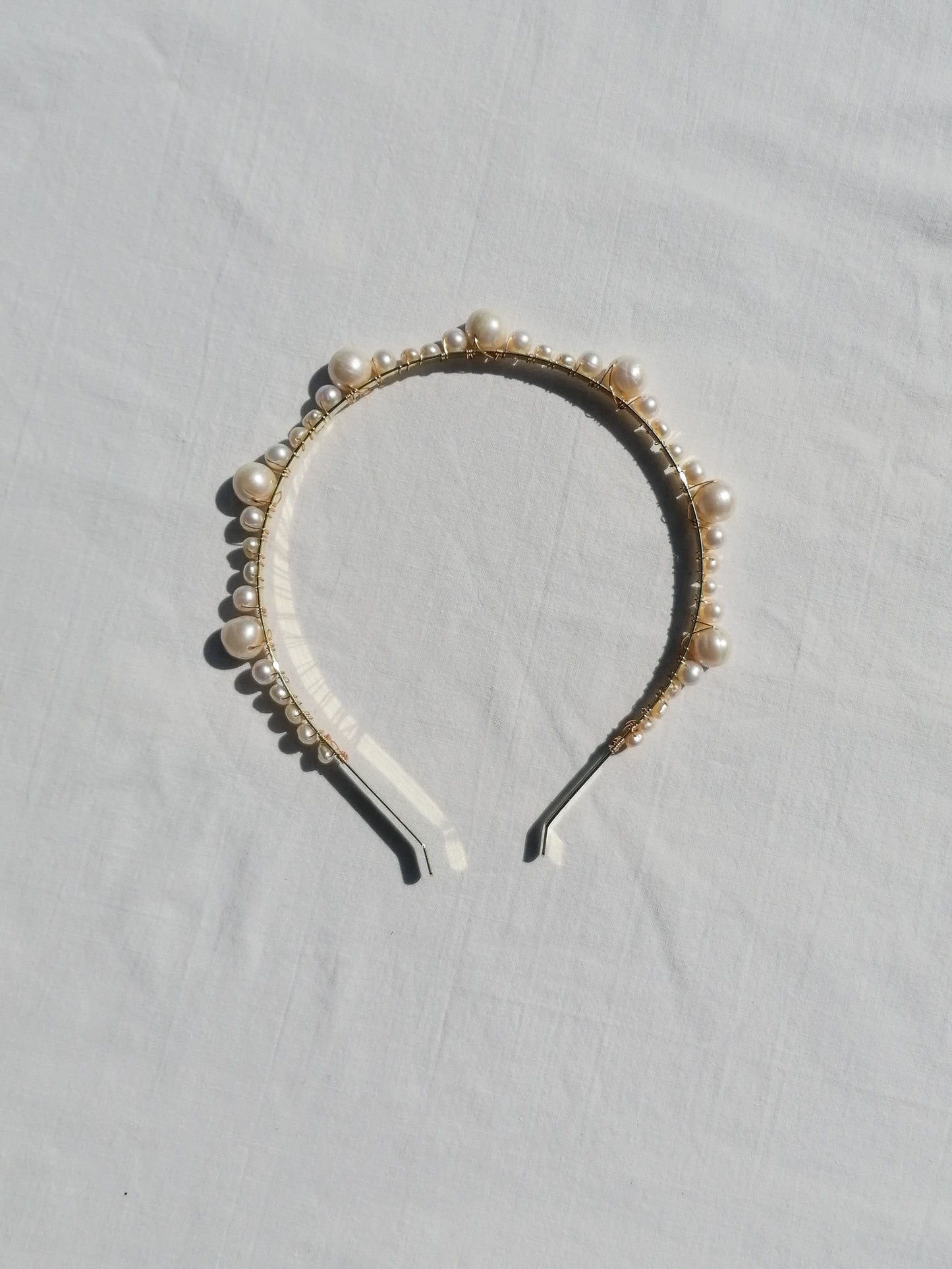 Freshwater pearl tiara