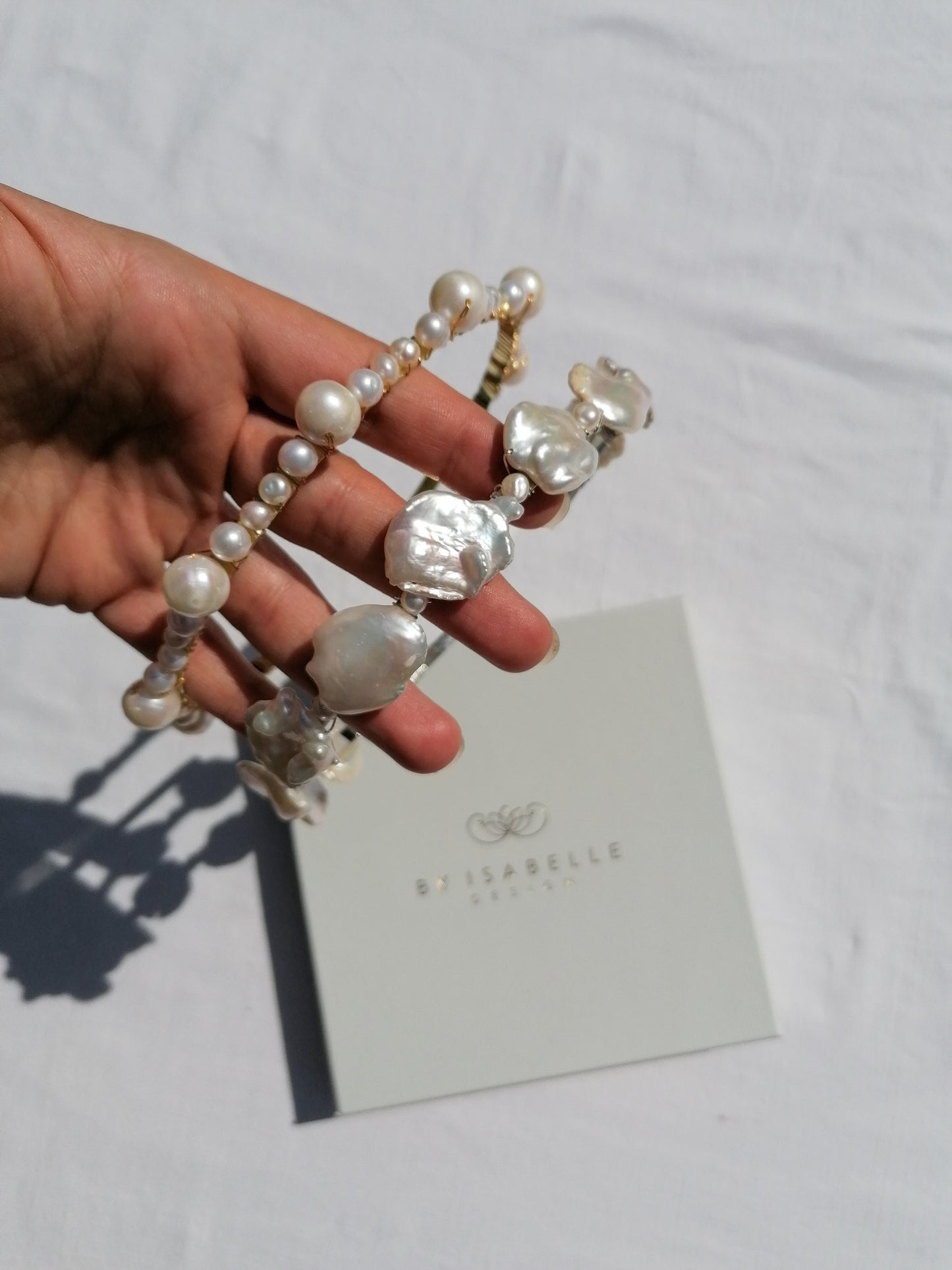 Freshwater pearl tiara