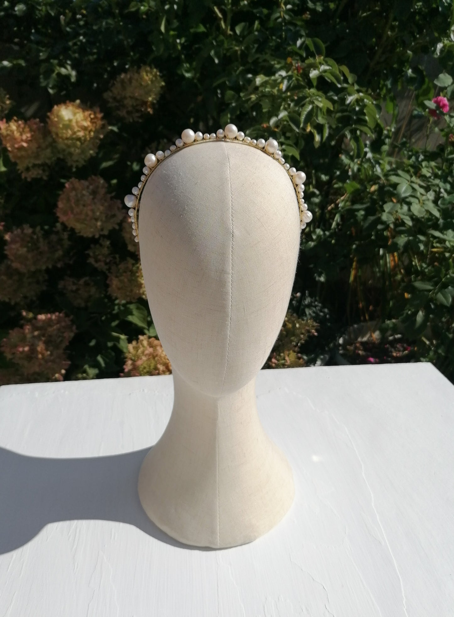 Freshwater pearl tiara