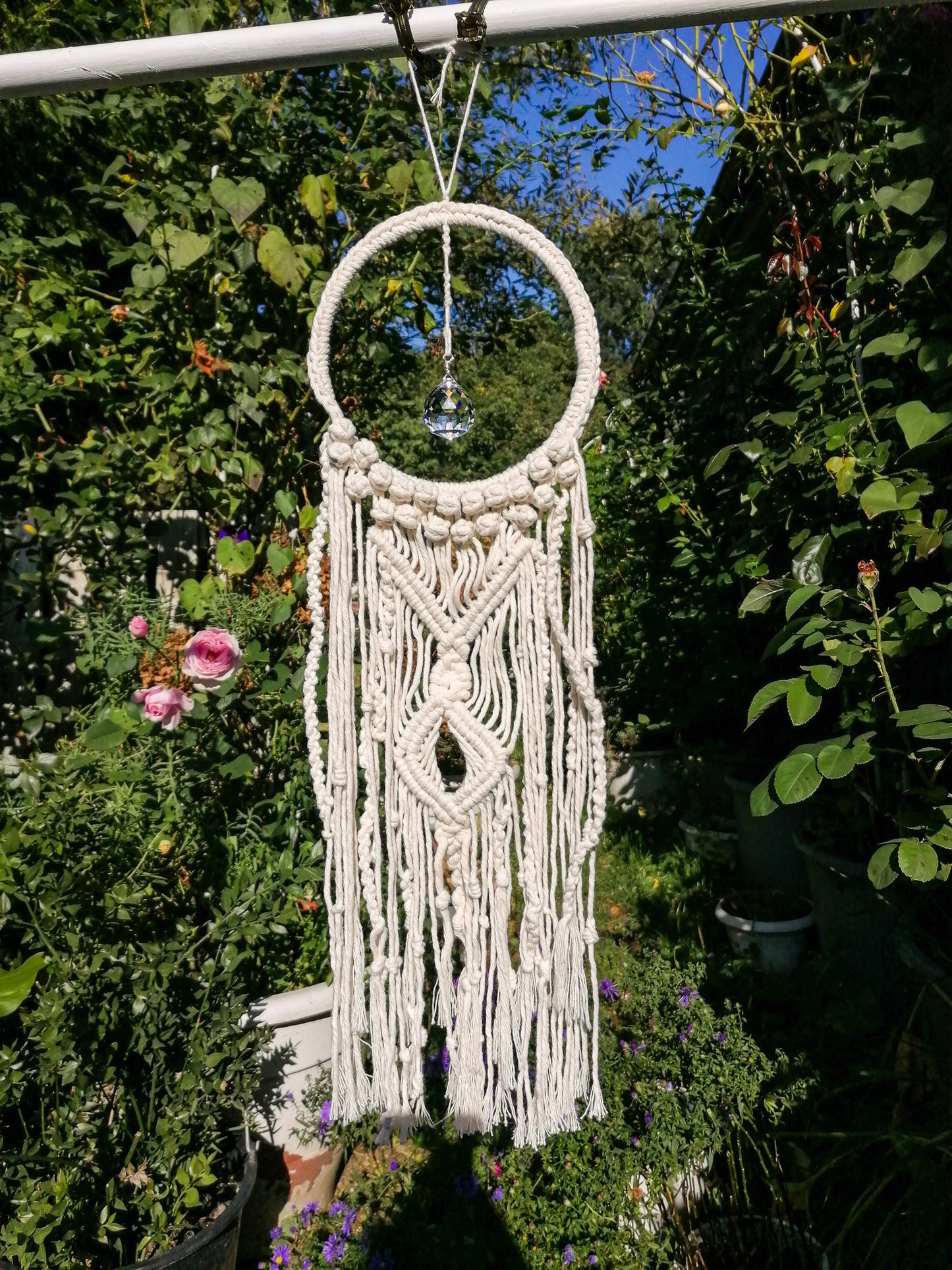 Macramé sun catcher