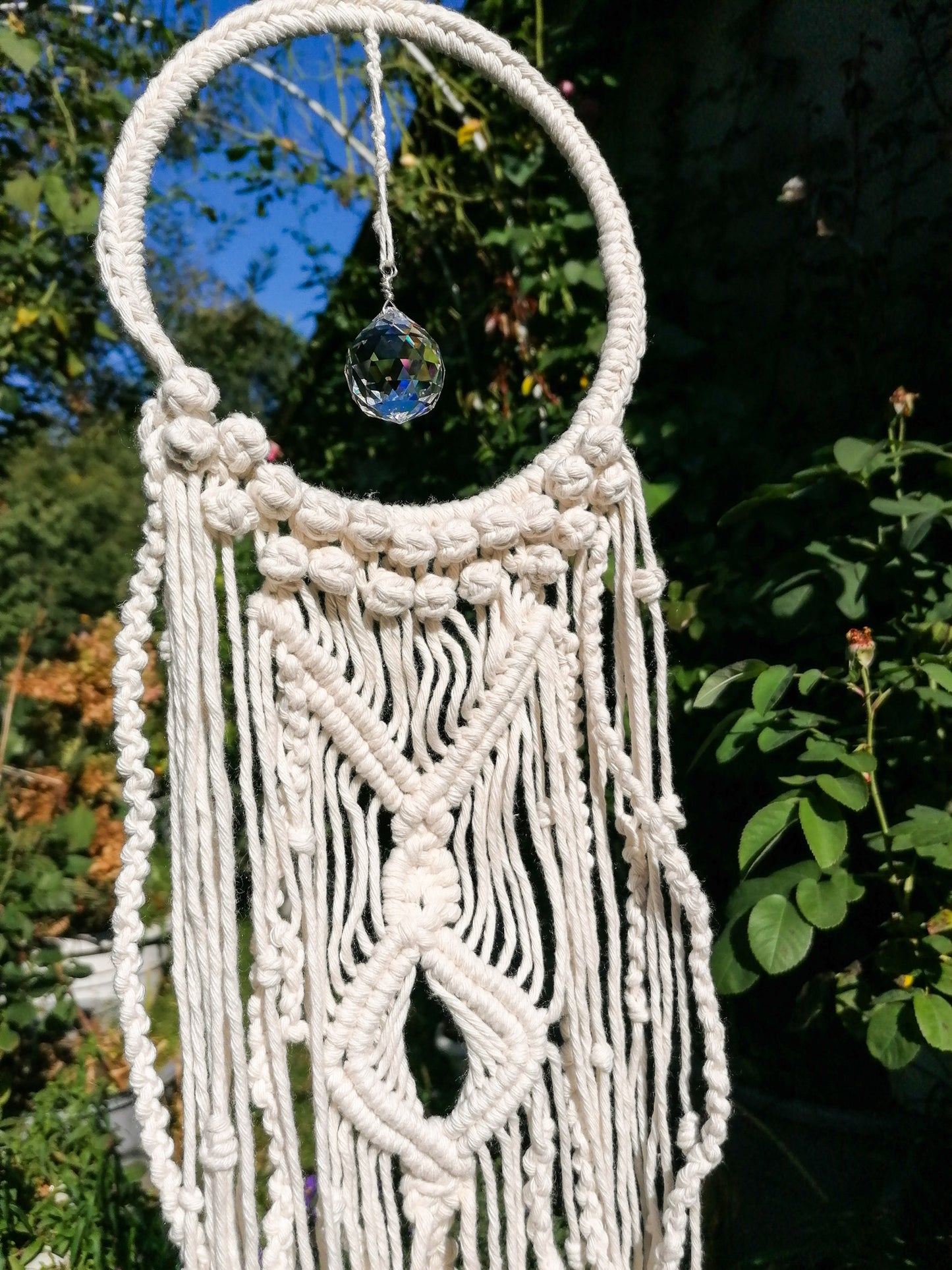 Macramé sun catcher