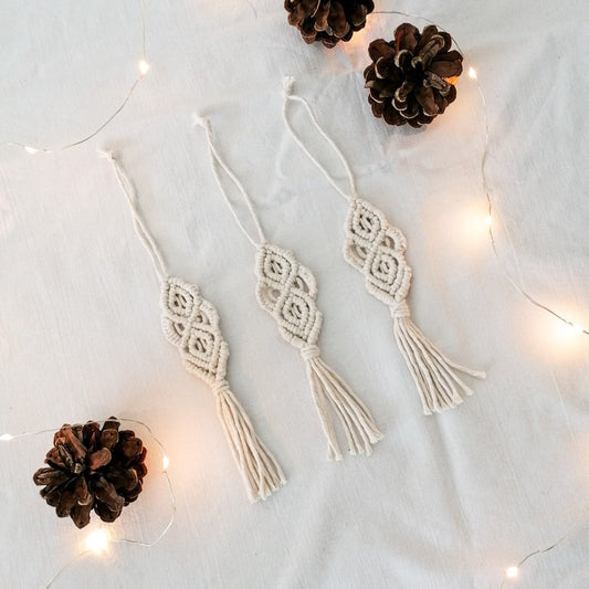 Macrame Christmas ornaments