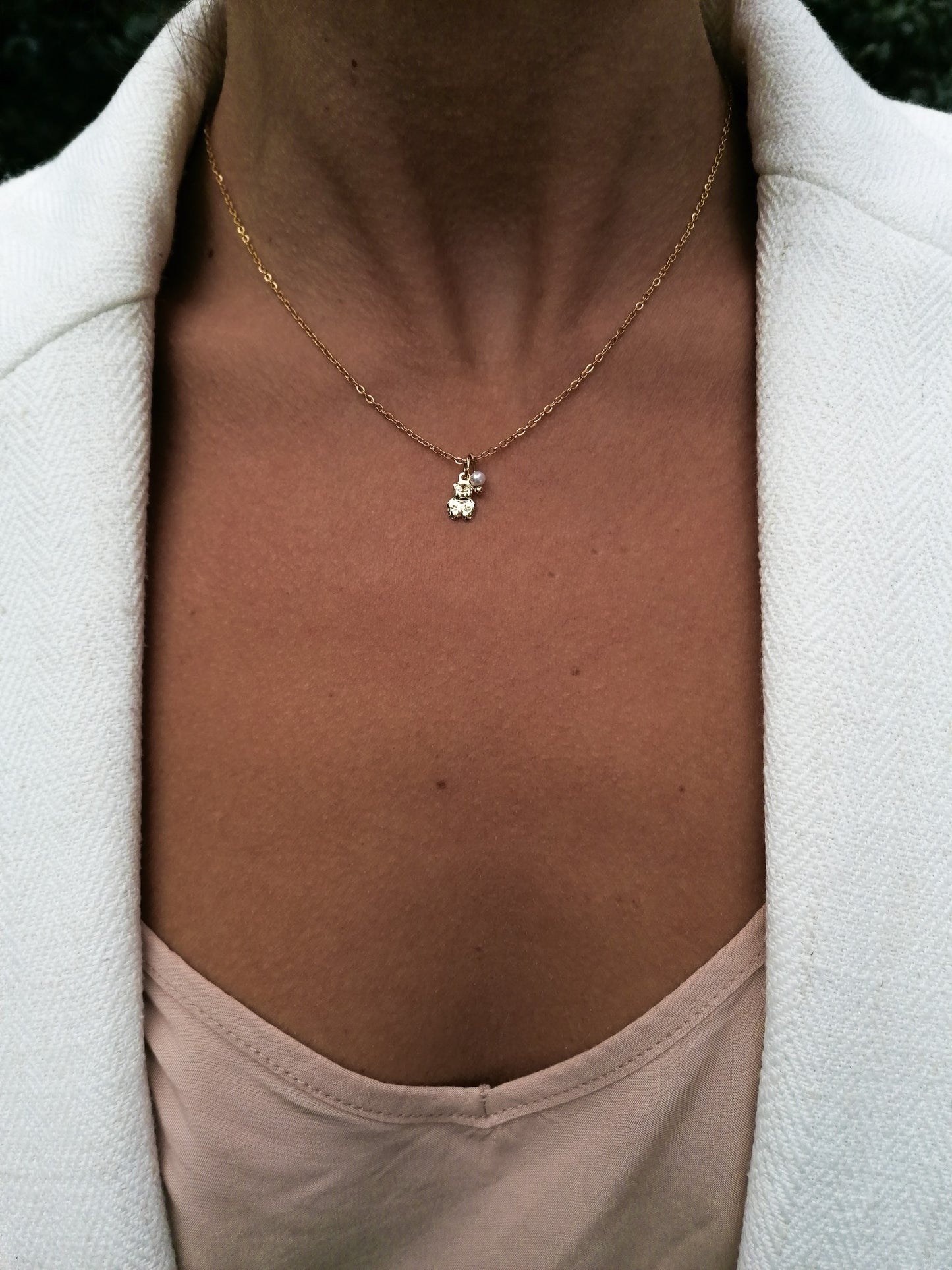 Teddy bear necklace