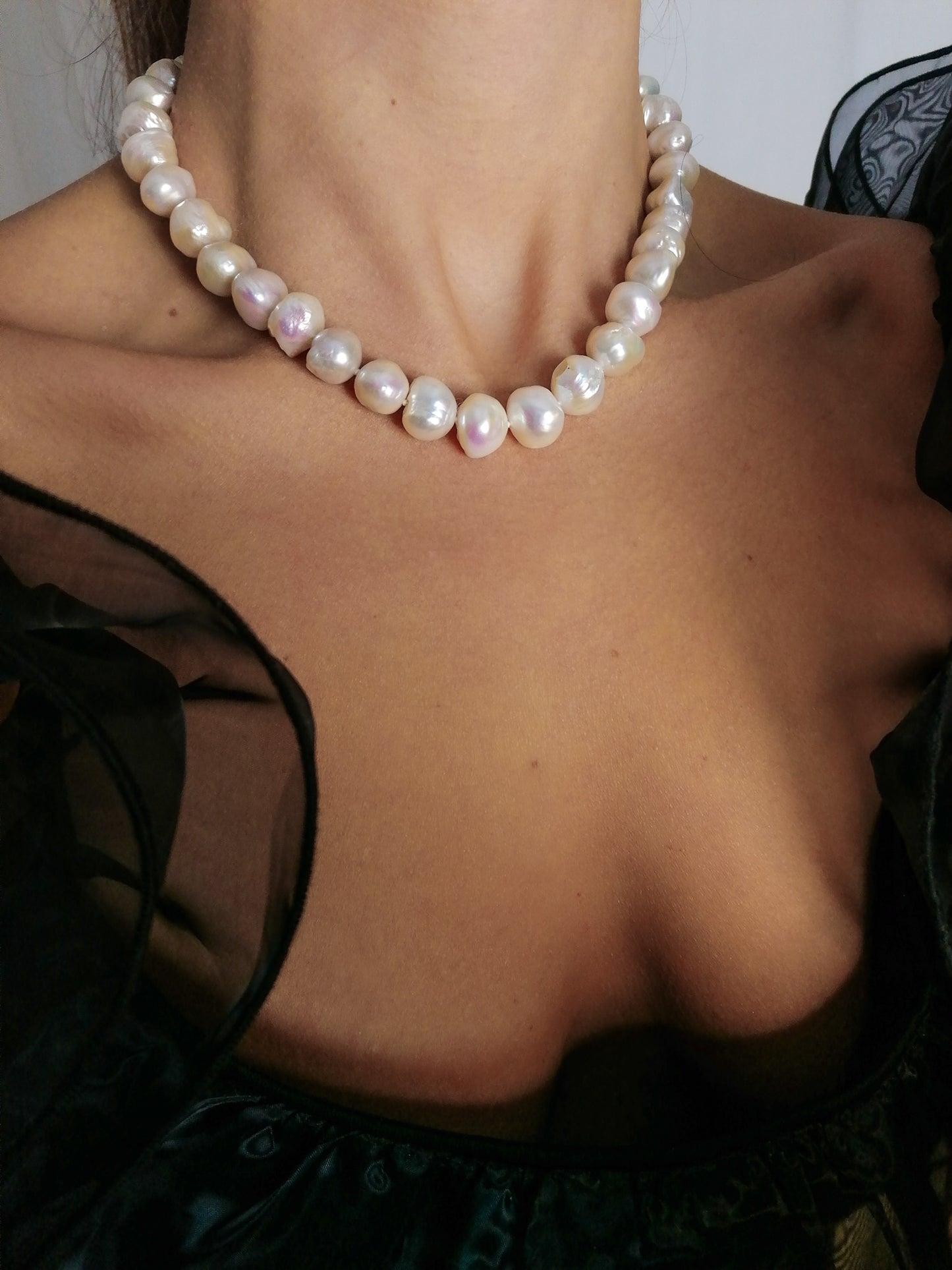 Giant Edison pearl necklace