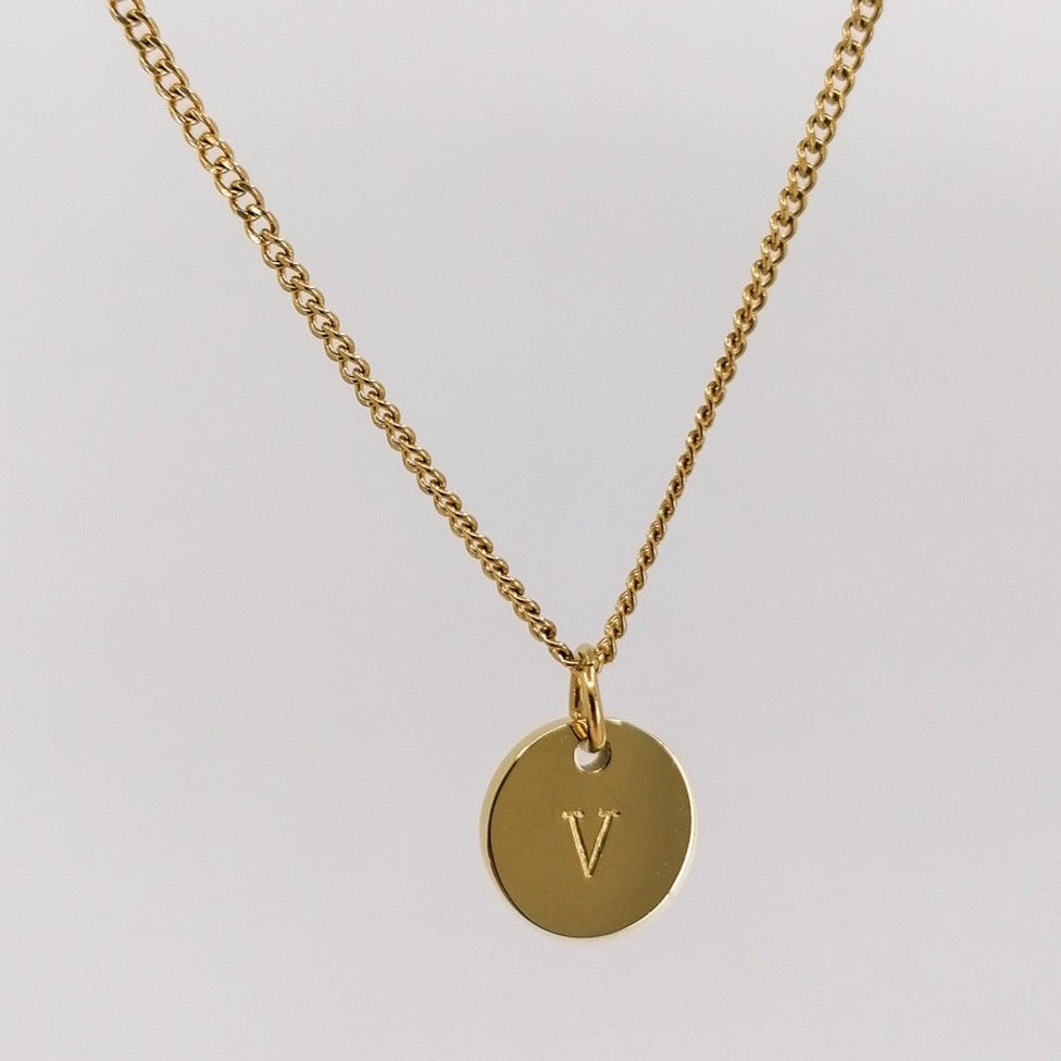 Monogram Necklace - Cuban Chain