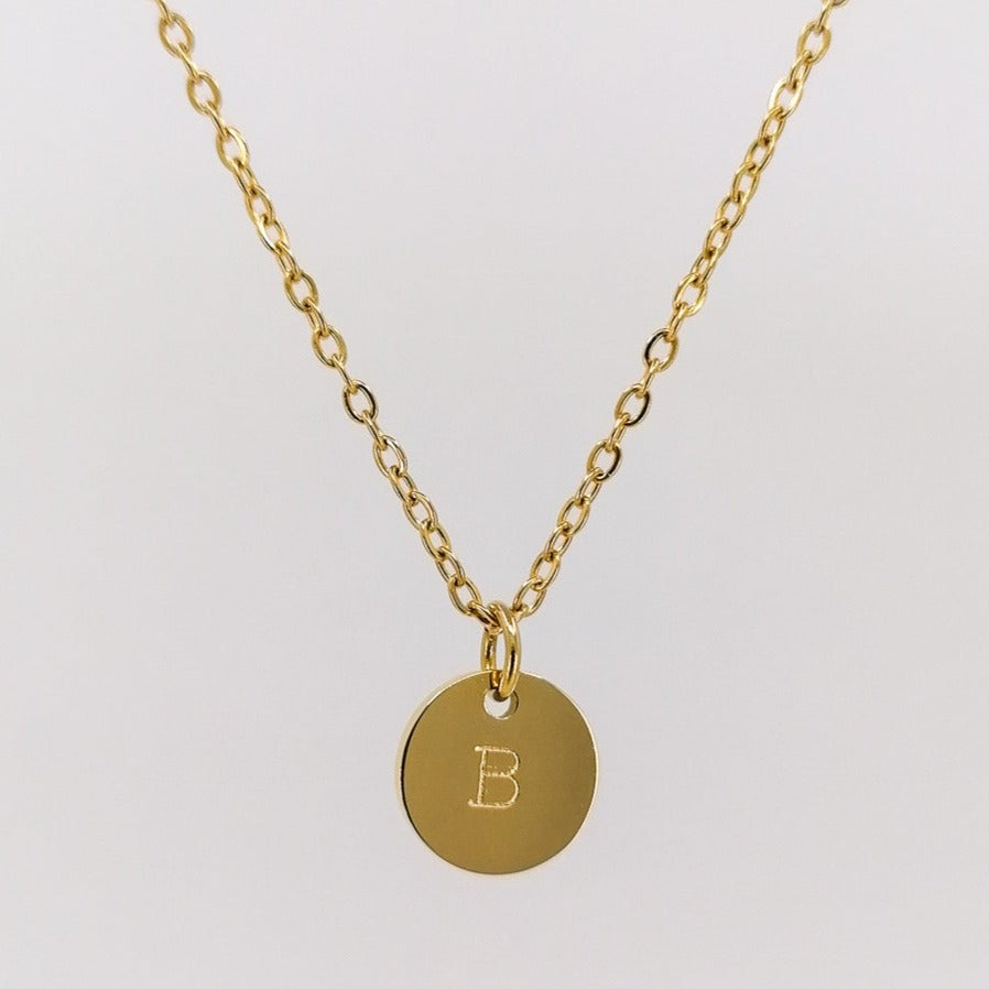 Initial necklace - dainty chain