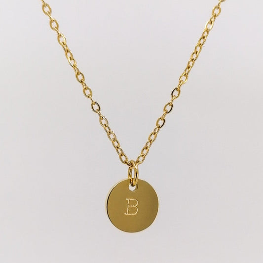 Monogram necklace - fine chain