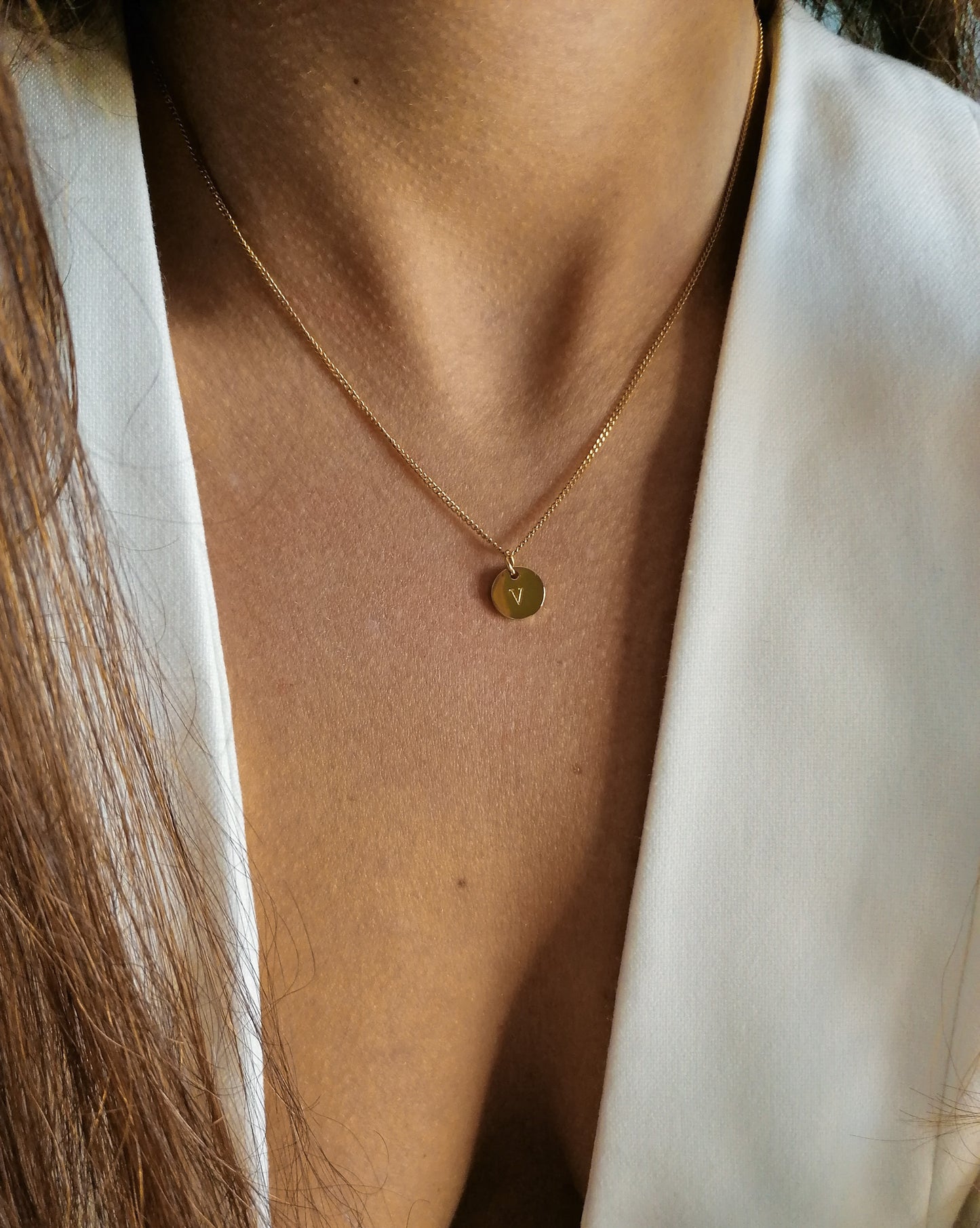 Monogram Necklace - Cuban Chain