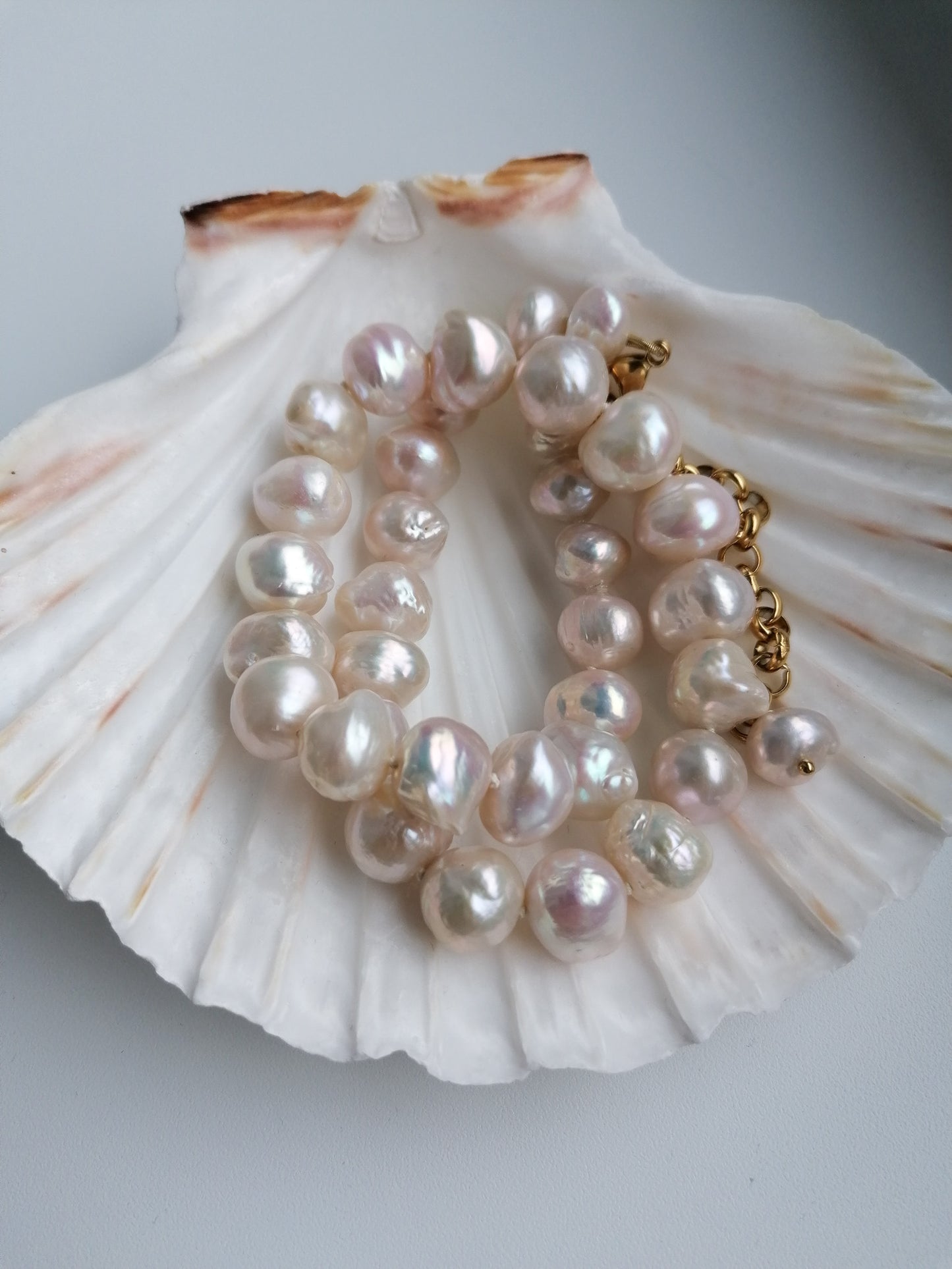 Giant Edison pearl necklace