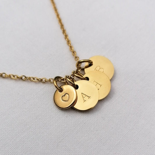 Necklace with multiple initials