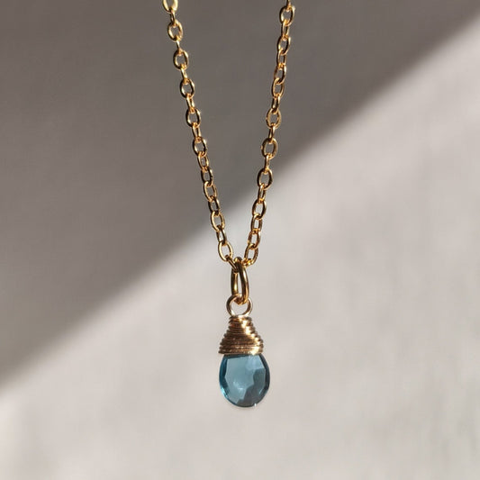 London Blue Topaz Necklace