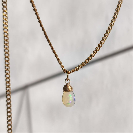 Ethiopian opal necklace