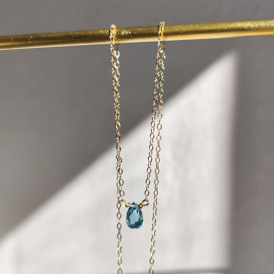 Necklace - Sky Blue topaz