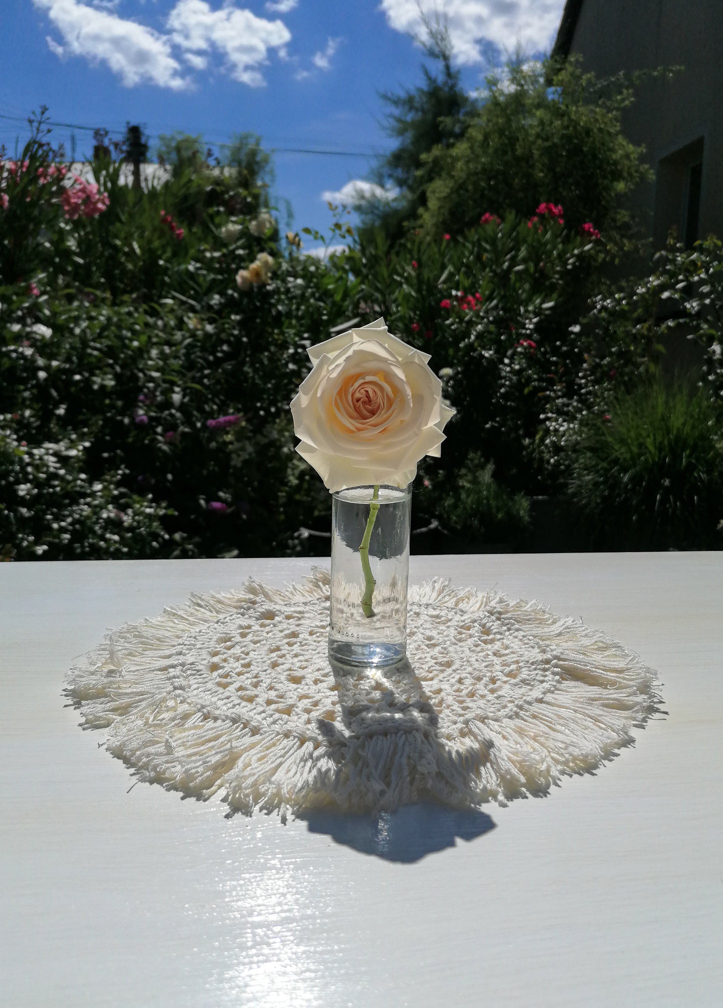 Ivory doily - medium