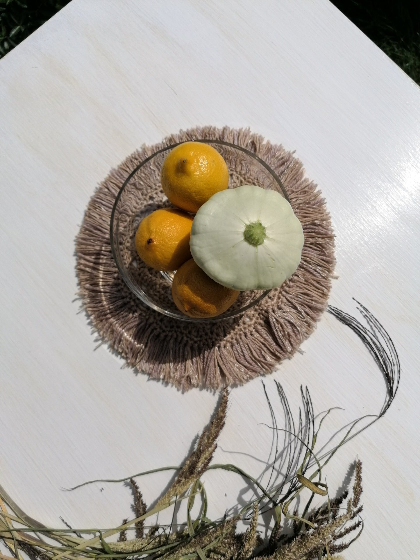 Small blanket with fringes