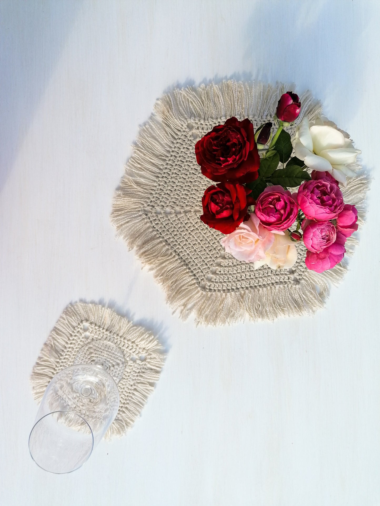 Cup coaster set - beige