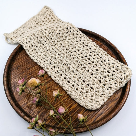 Peeling washcloth - beige