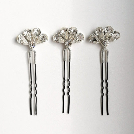 Fancy fan hairpins