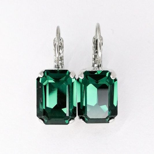 Nova earrings - emerald green