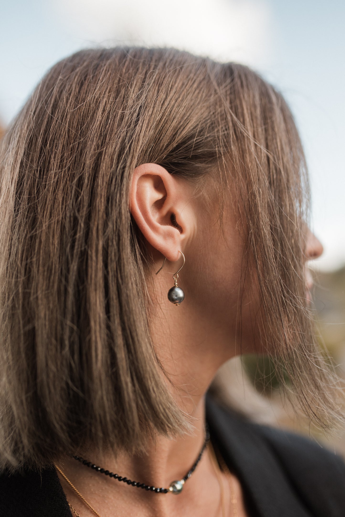 Náušnice z tahitských perel