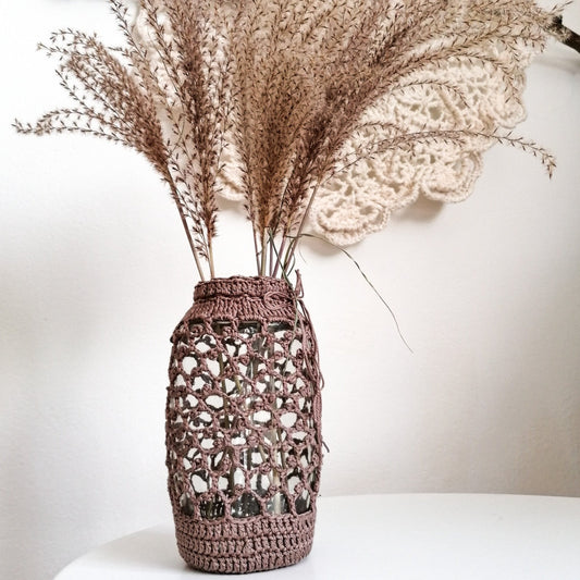 Brown upcycled vase