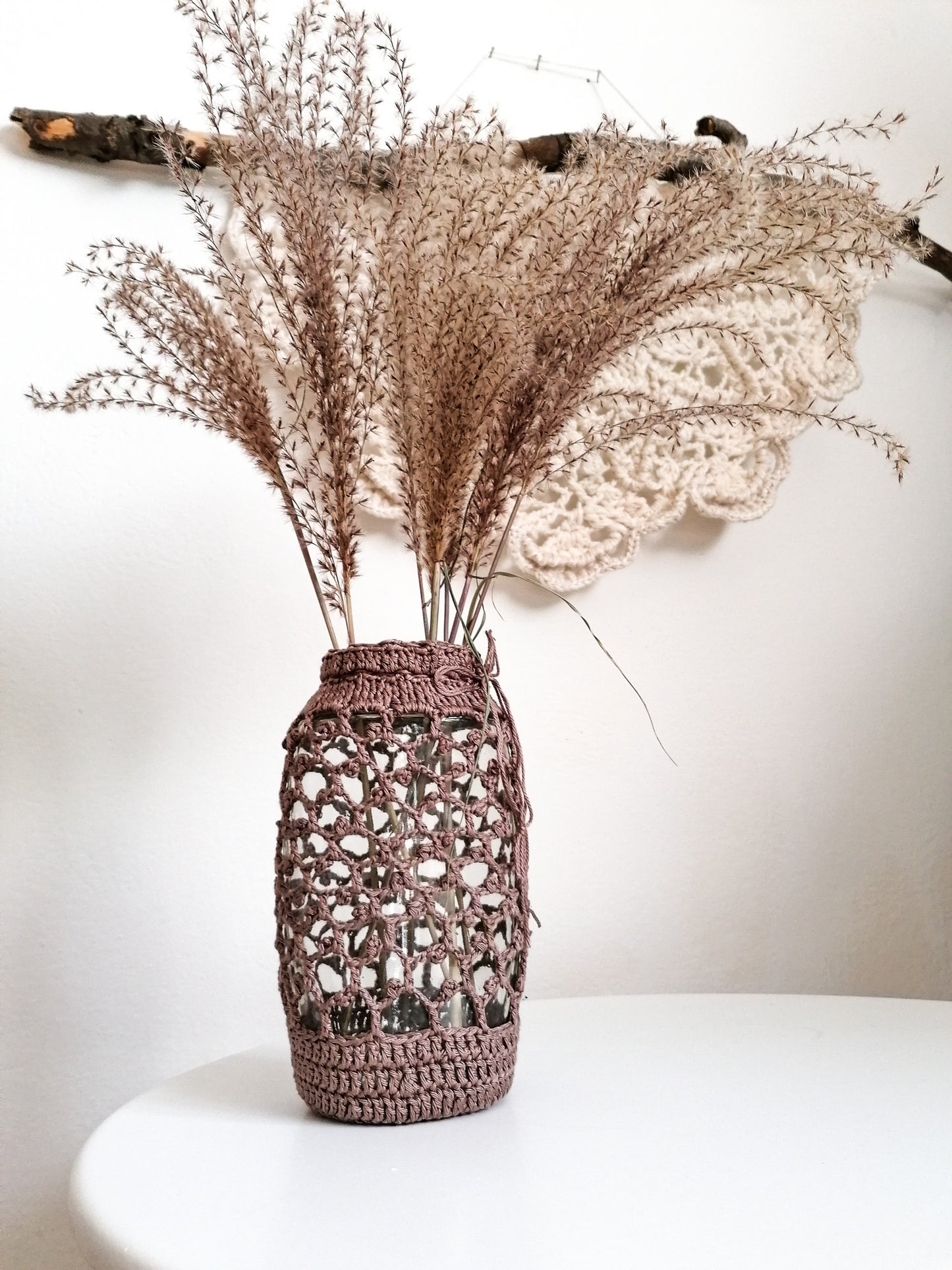 Brown upcycled vase