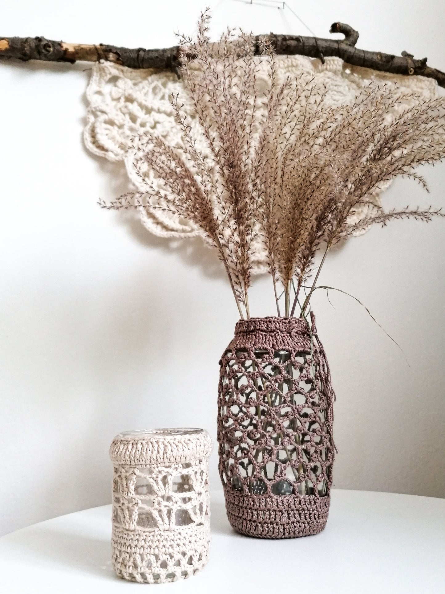 Brown upcycled vase