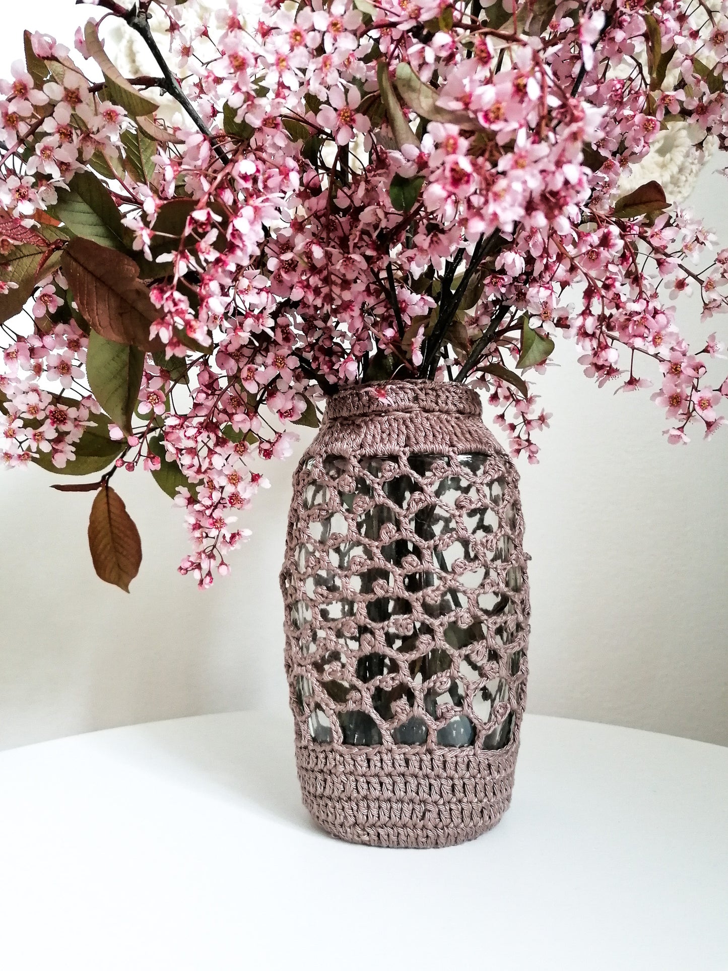 Brown upcycled vase