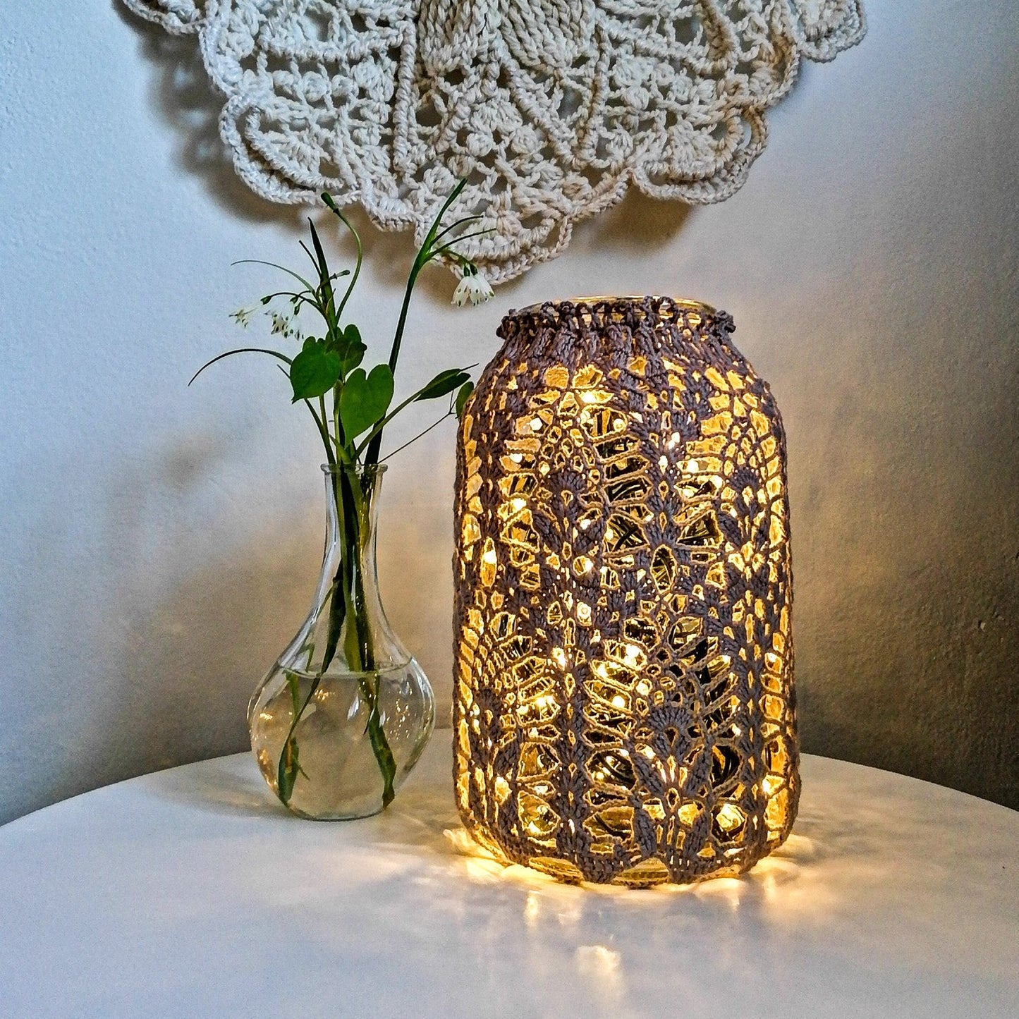 Giant lacy lantern or vase