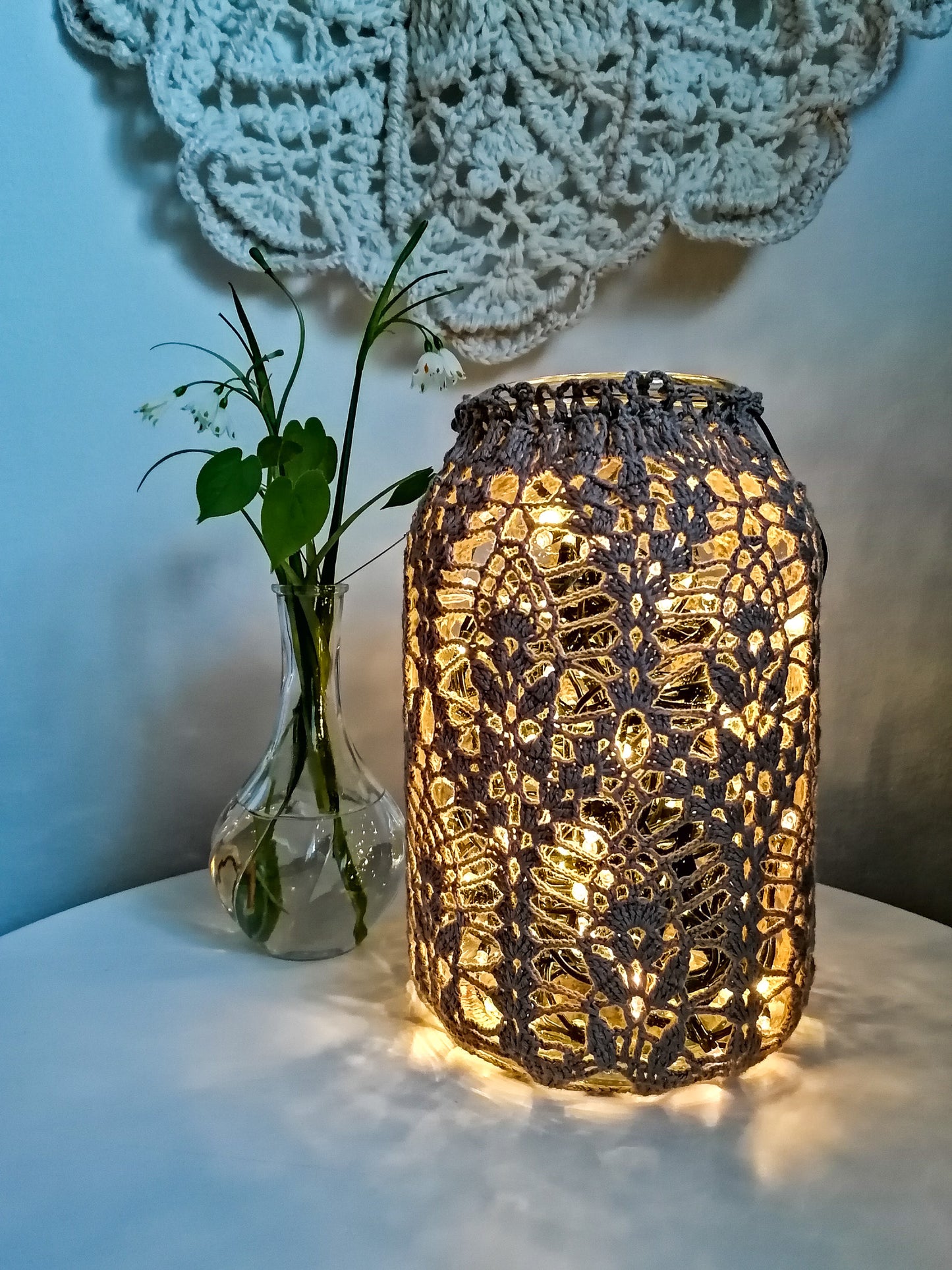 Giant lacy lantern or vase