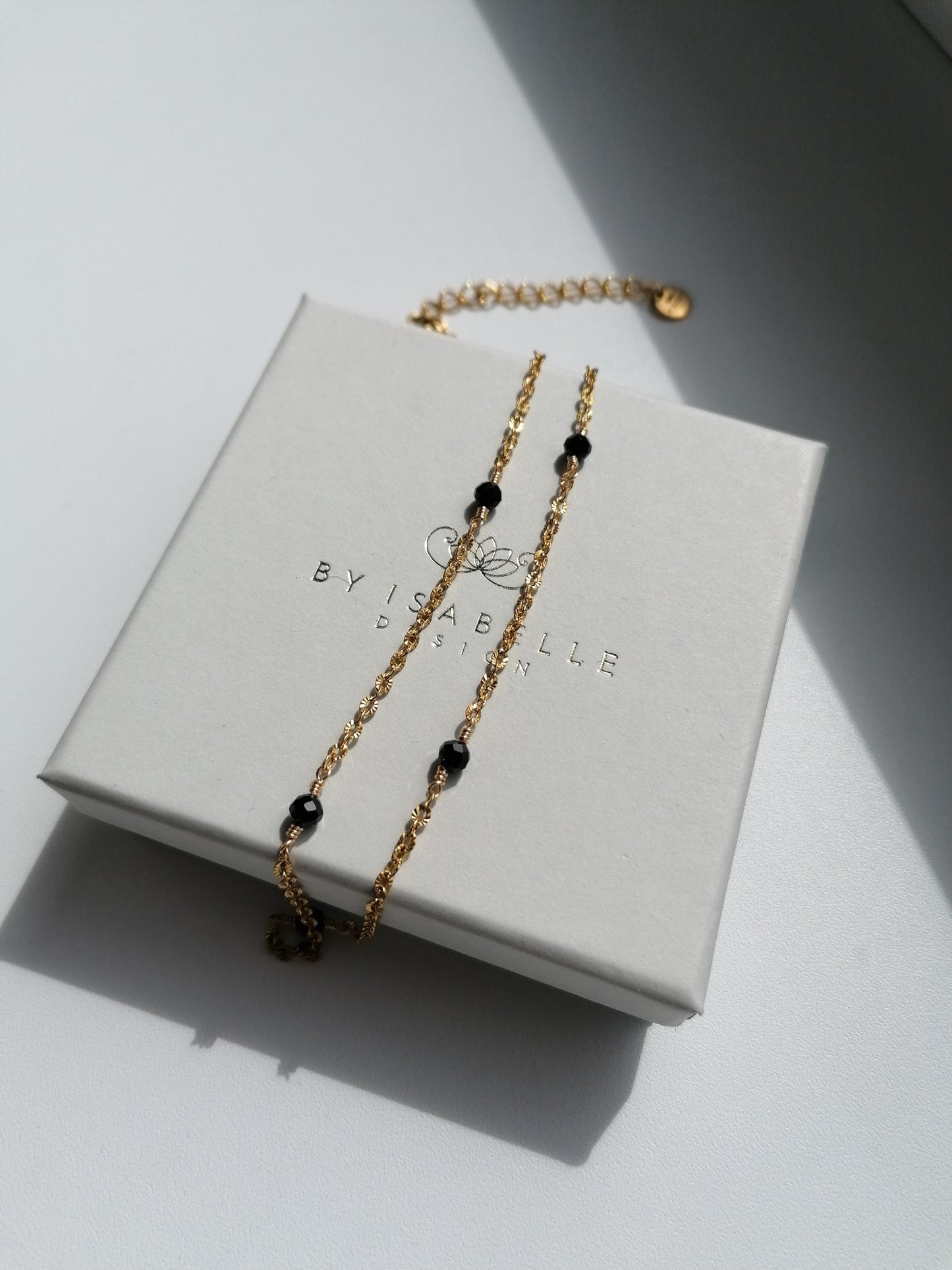 Aria necklace - black spinel