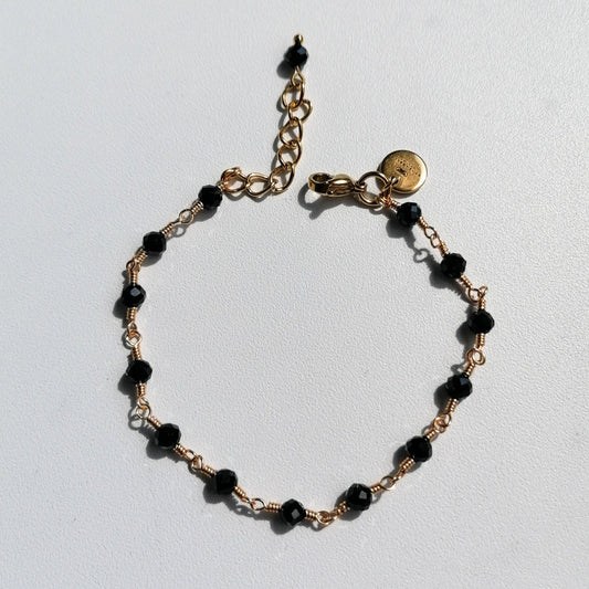Monaco bracelet - black spinel