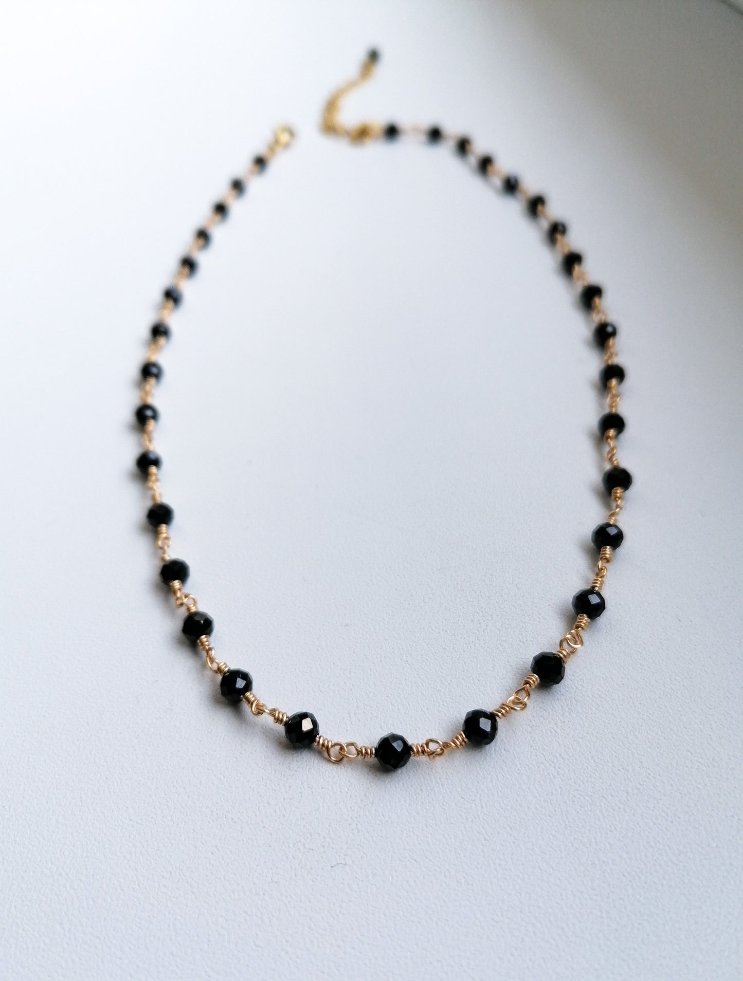 Monaco necklace - black spinel