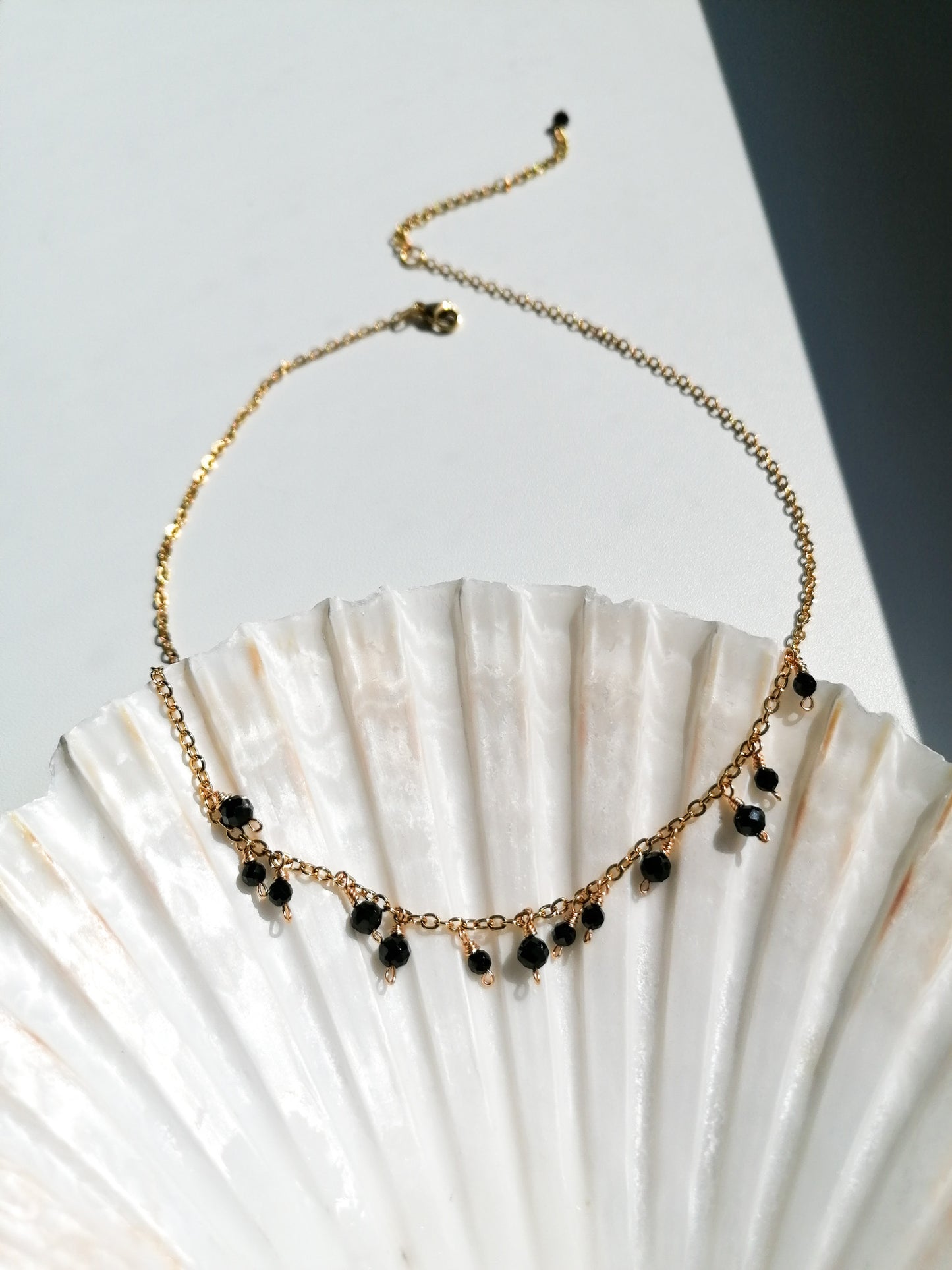 Heidi necklace - black spinel