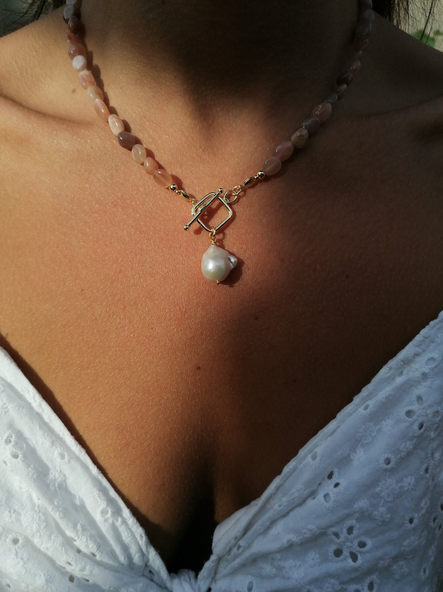 Sunstone necklace