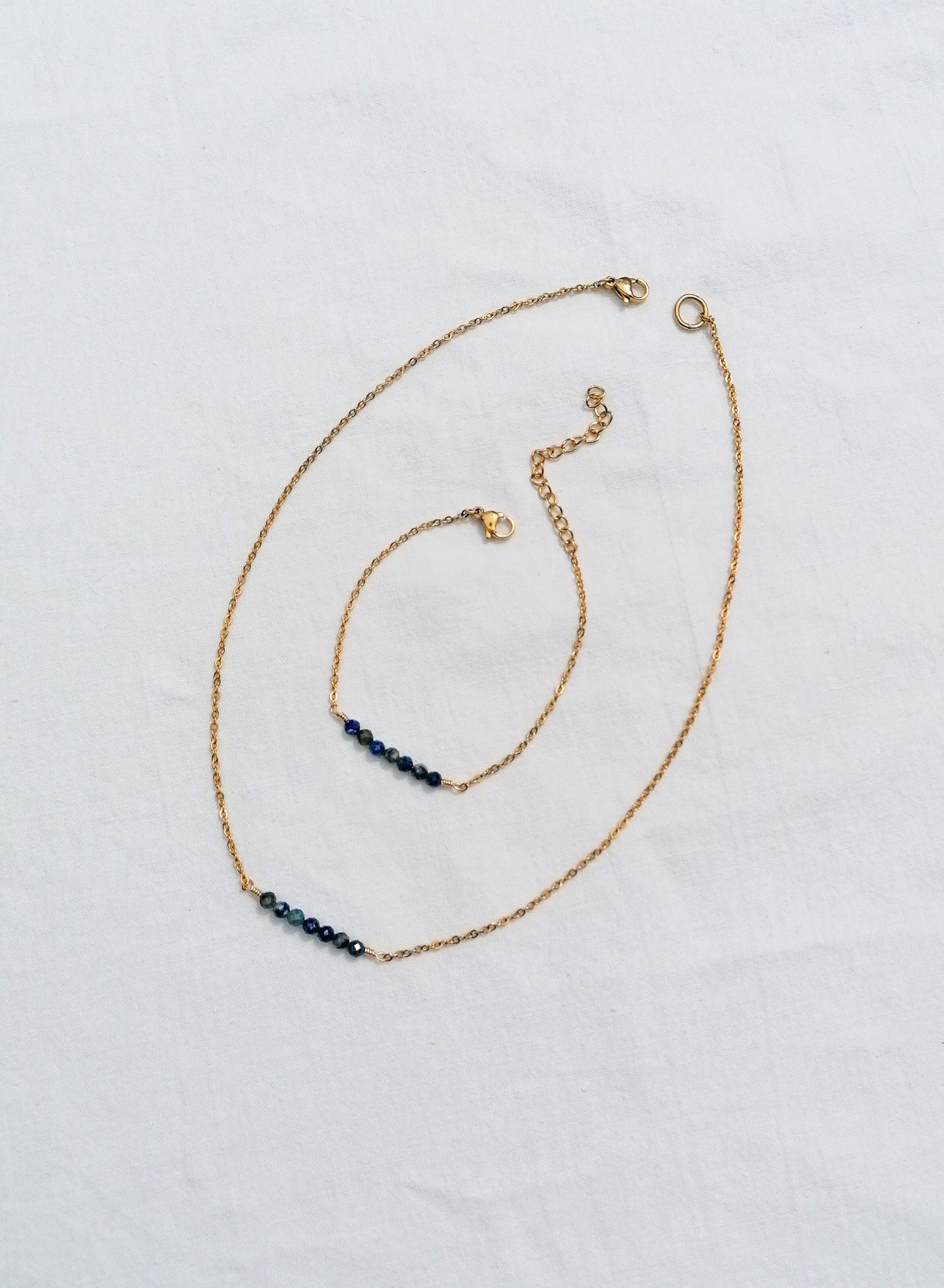 Lapis Lazuli bar necklace
