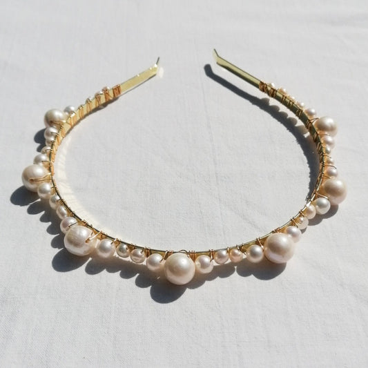 Freshwater pearl tiara