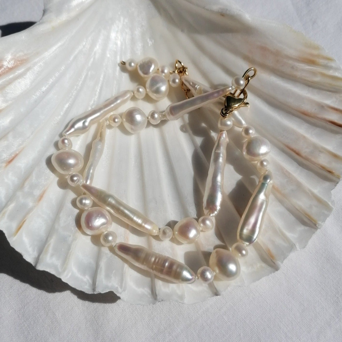 Biwa pearl necklace