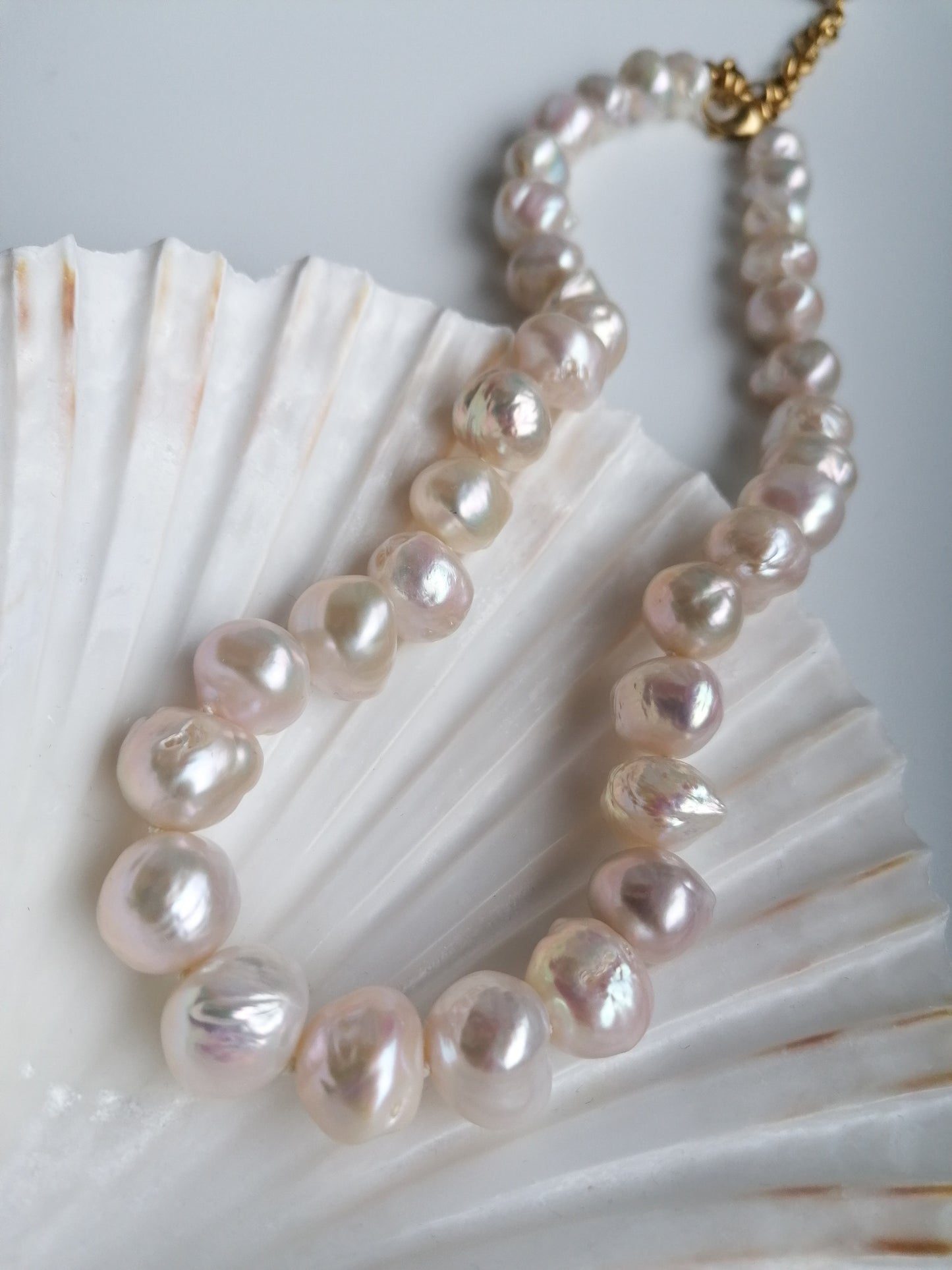Giant Edison pearl necklace