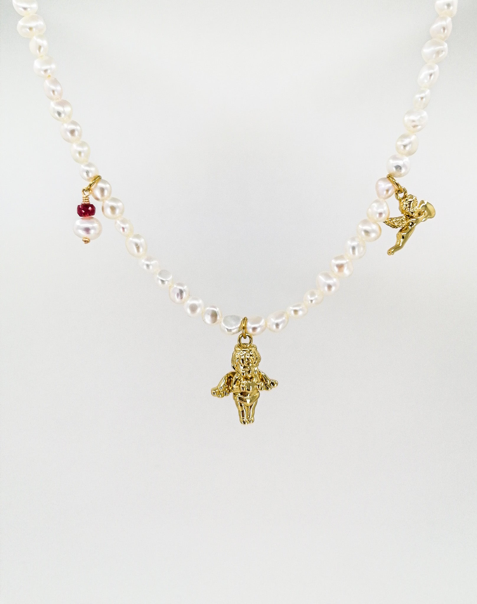 Ruby 2025 angel necklace