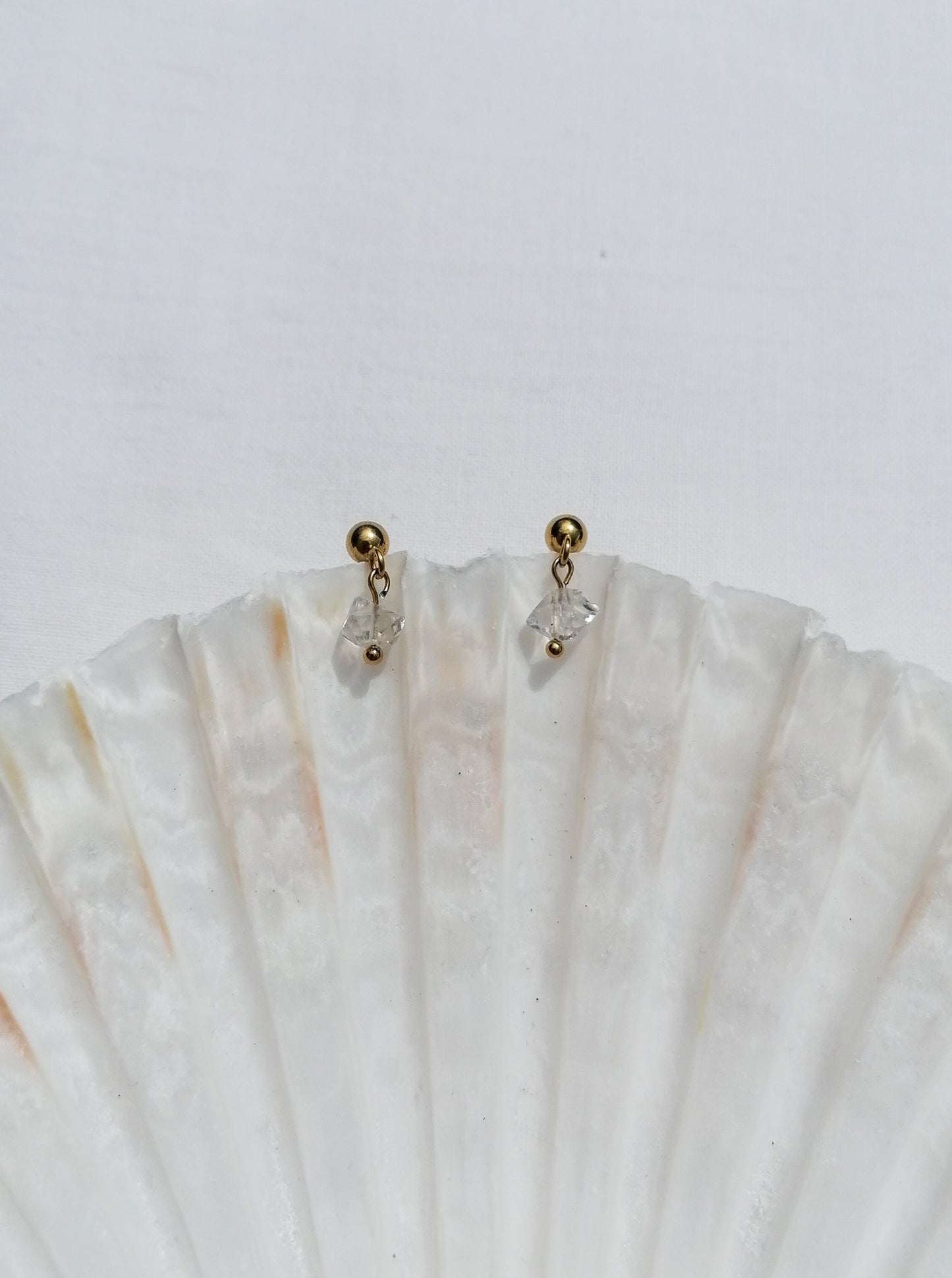 Herkimer diamond earrings