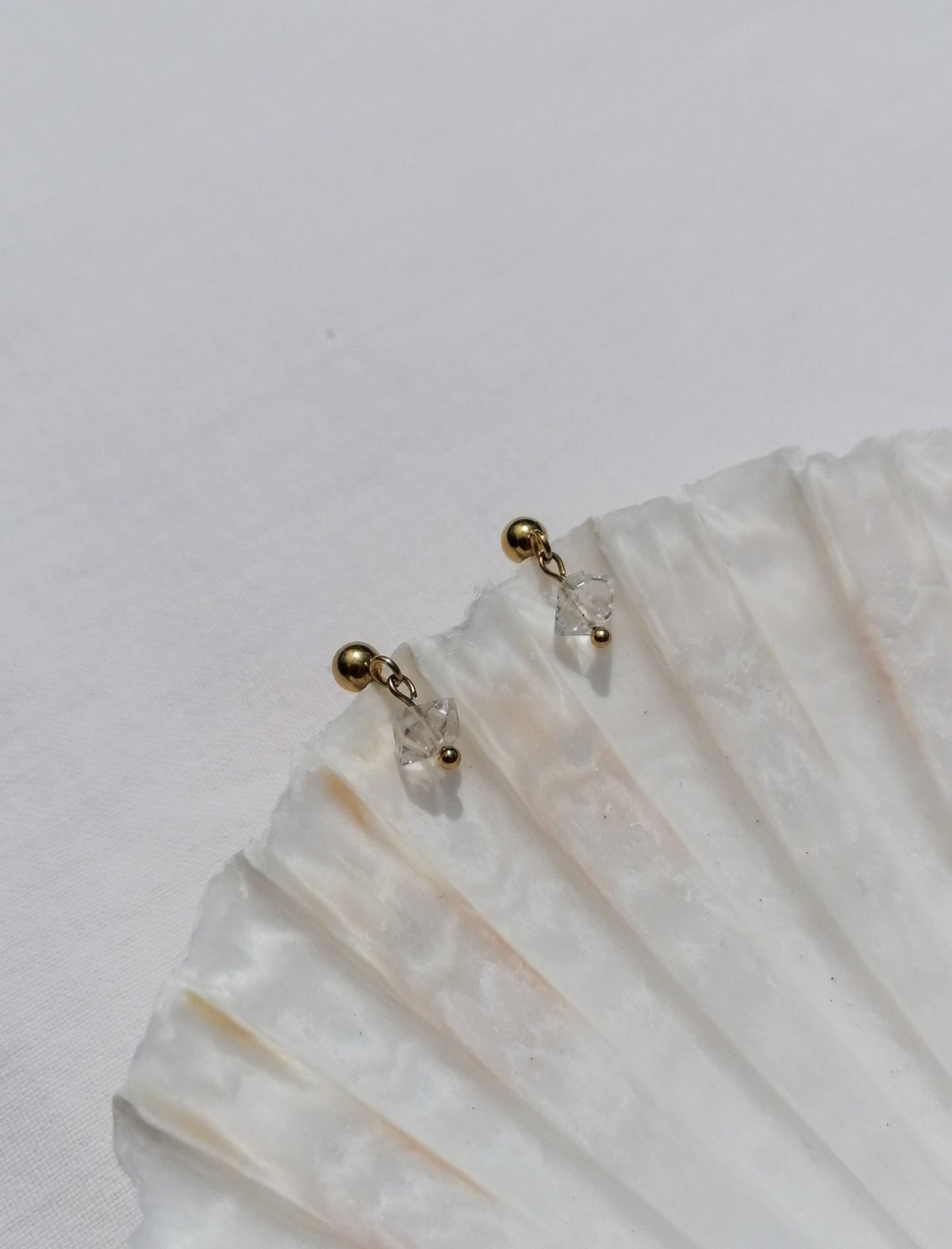 Herkimer diamond earrings